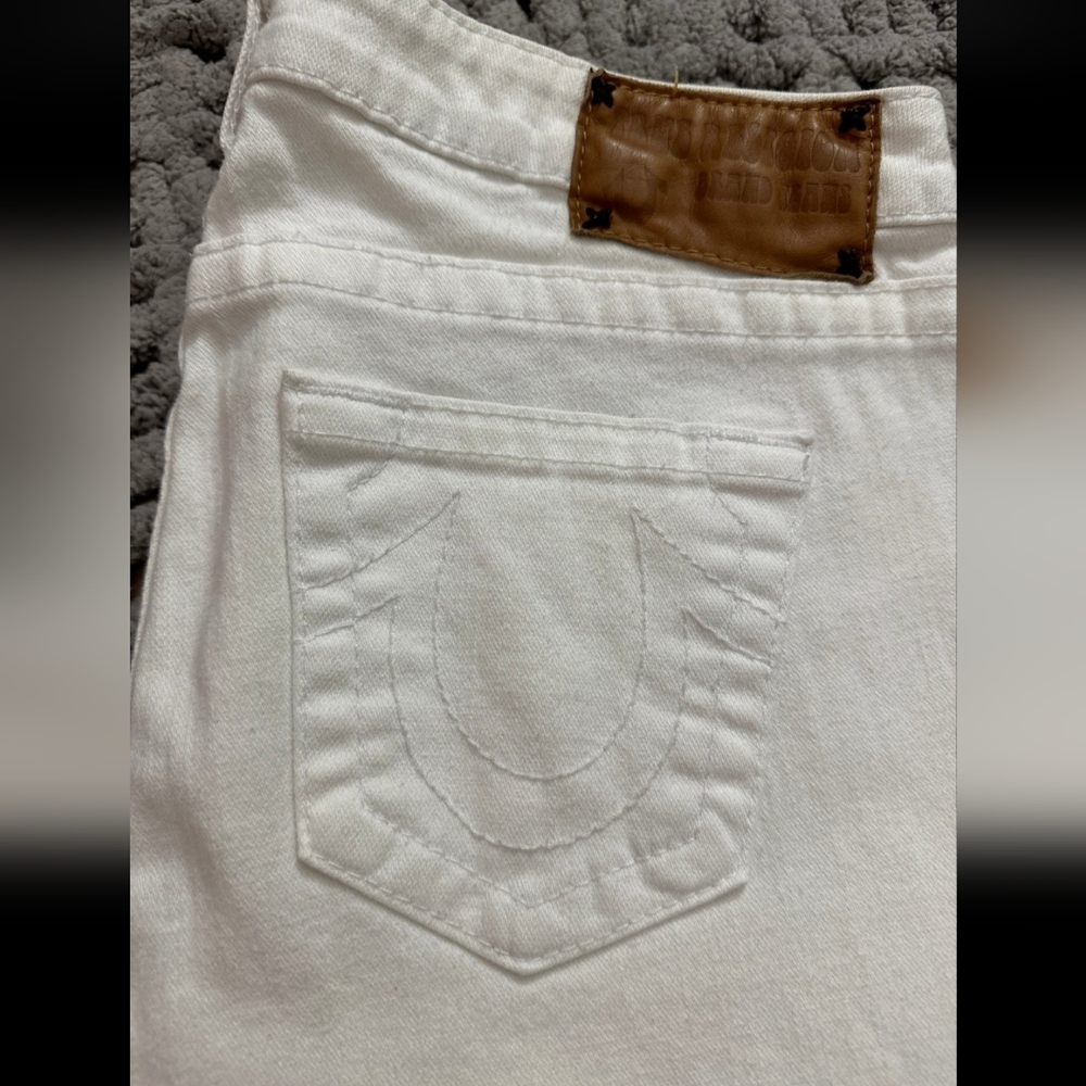 True Religion Women's White Skinny Jeans